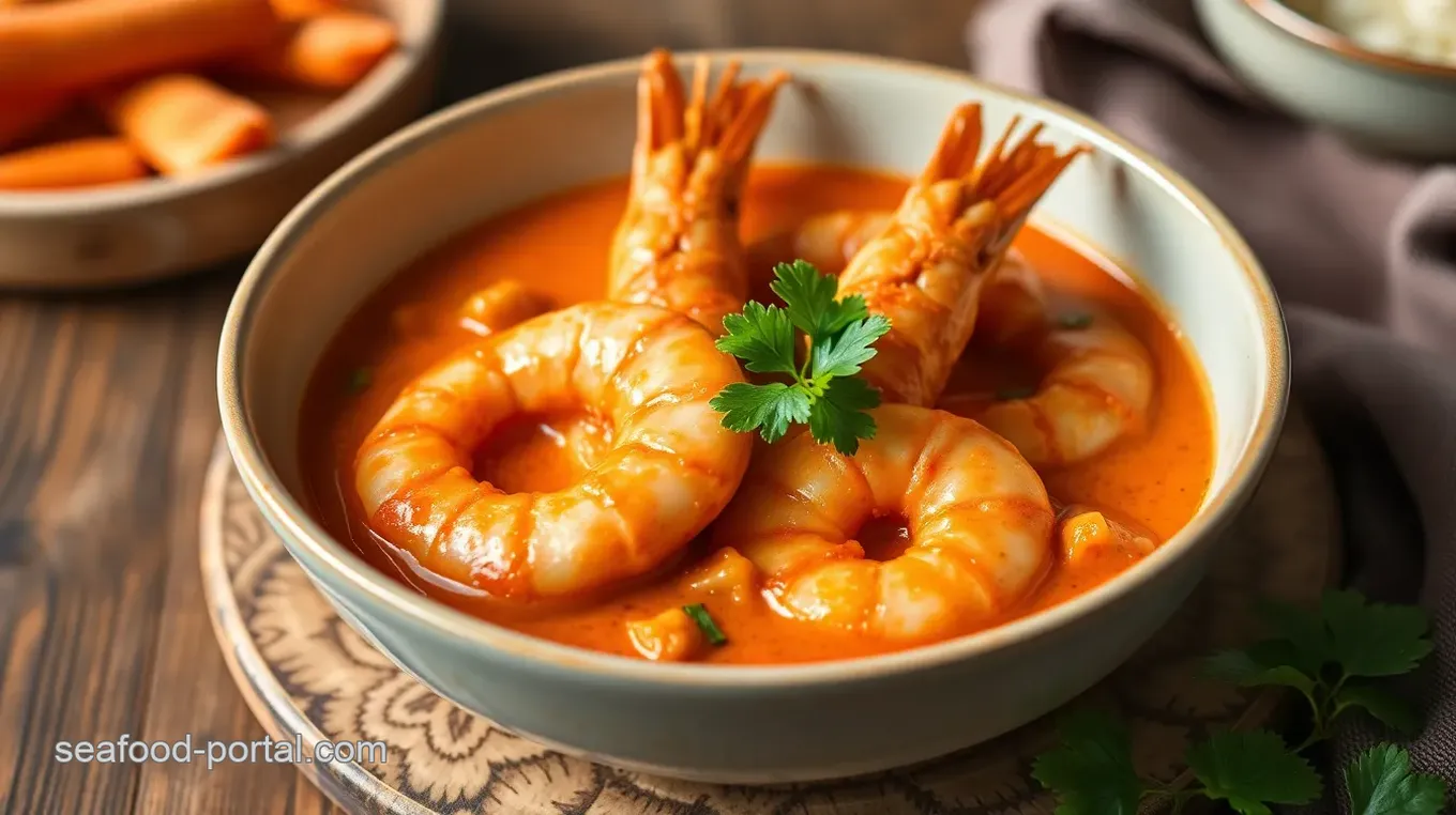 Quick Thai Red Curry Prawns with Coconut Milk