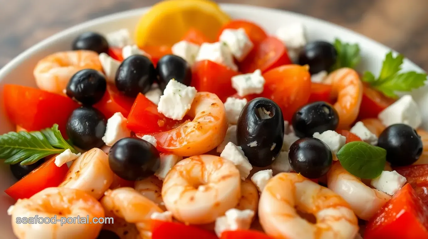 Seafood Pearl Couscous Salad with Feta