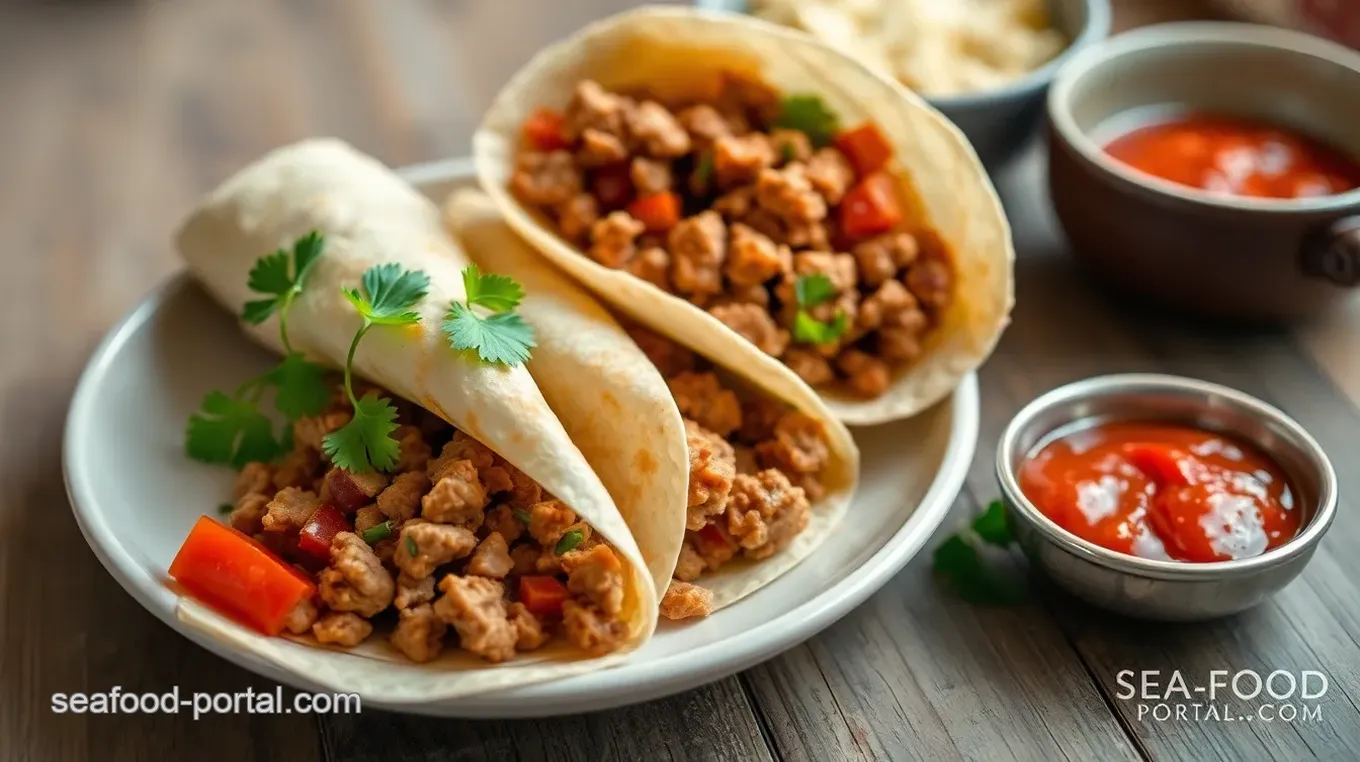 Quick Spicy Ground Pork Lettuce Wraps