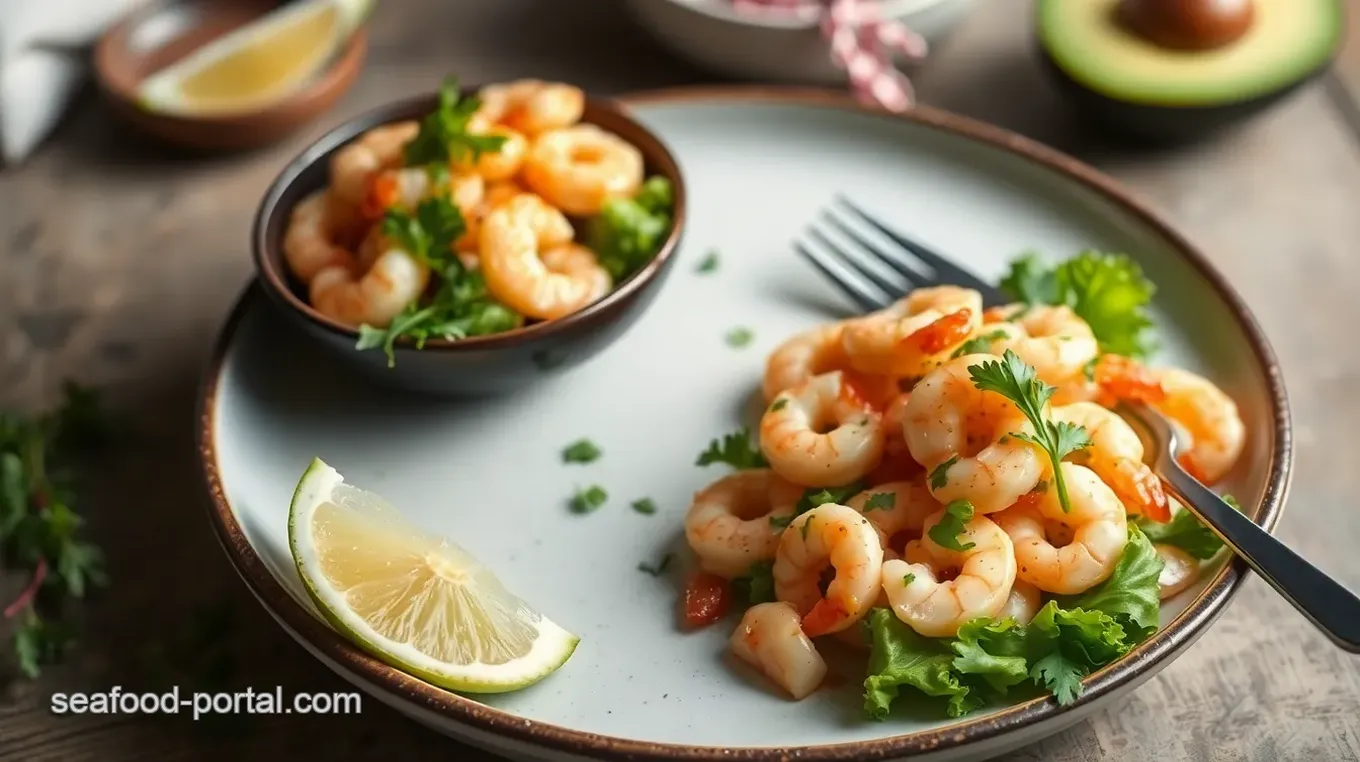 Sautéed Shrimp Avocado Salad