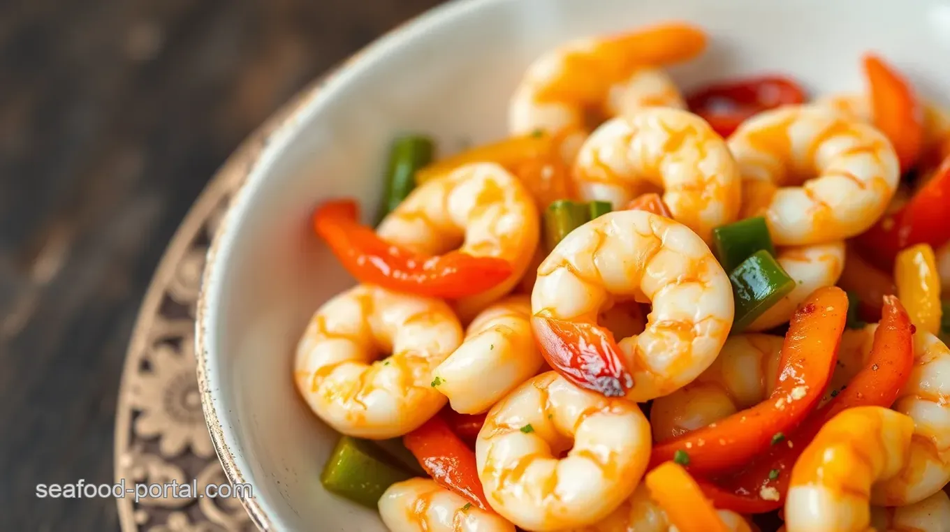 Garlic Butter Sea Shrimp with Mixed Vegetables