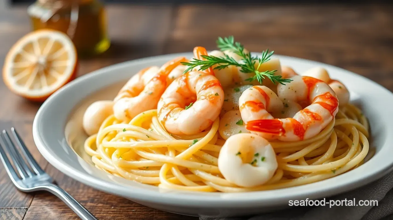 Seafood Alfredo Primavera