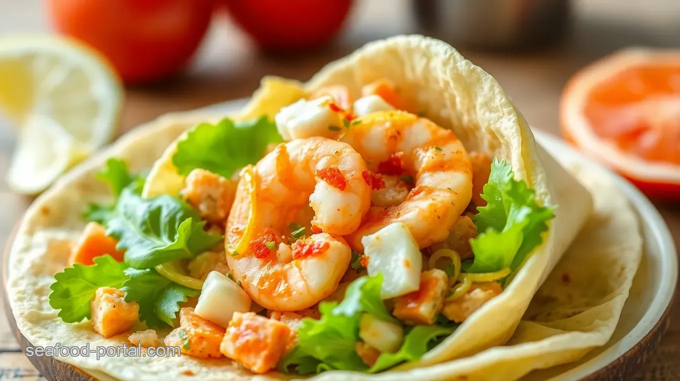 Seafood Value Salad Wrap