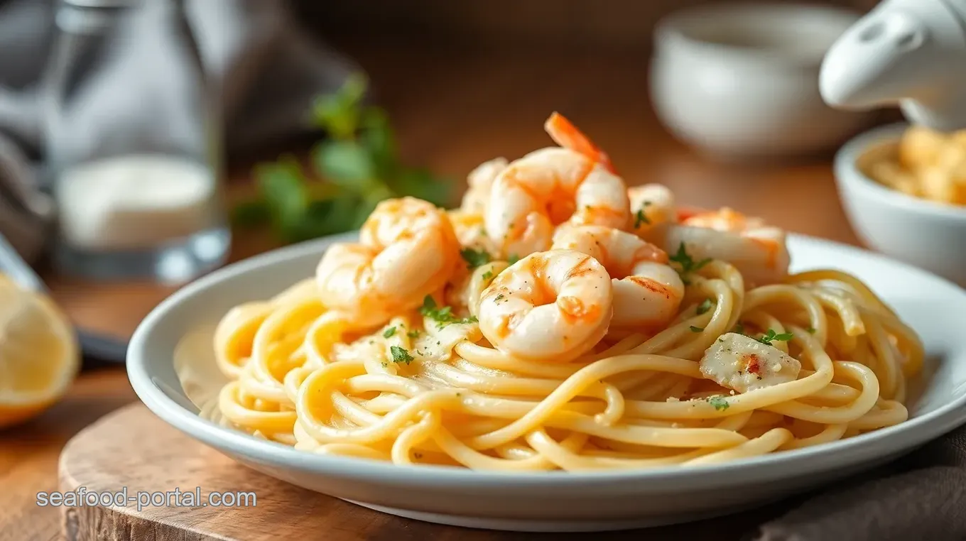 Shrimp Fettuccine Fusion Delight