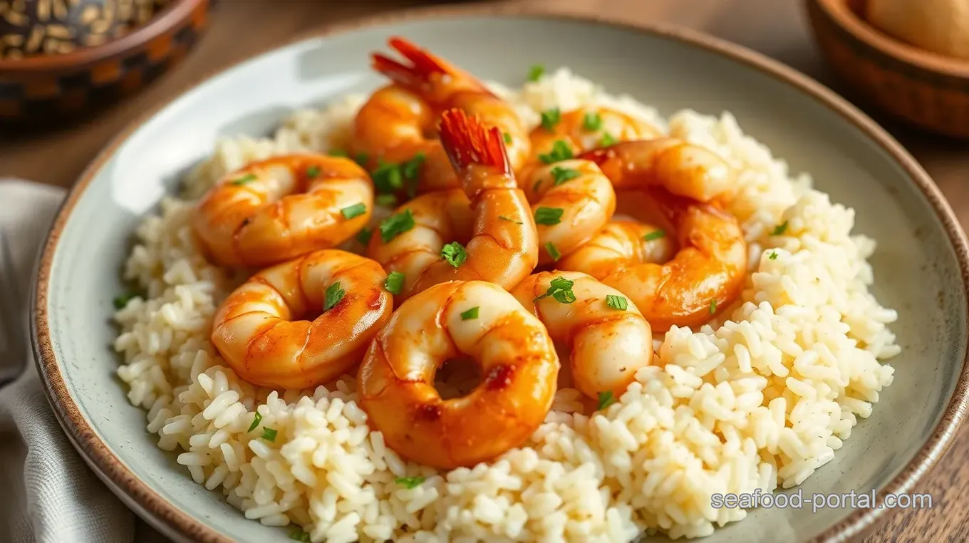 Creamy Prawn and Rice Skillet