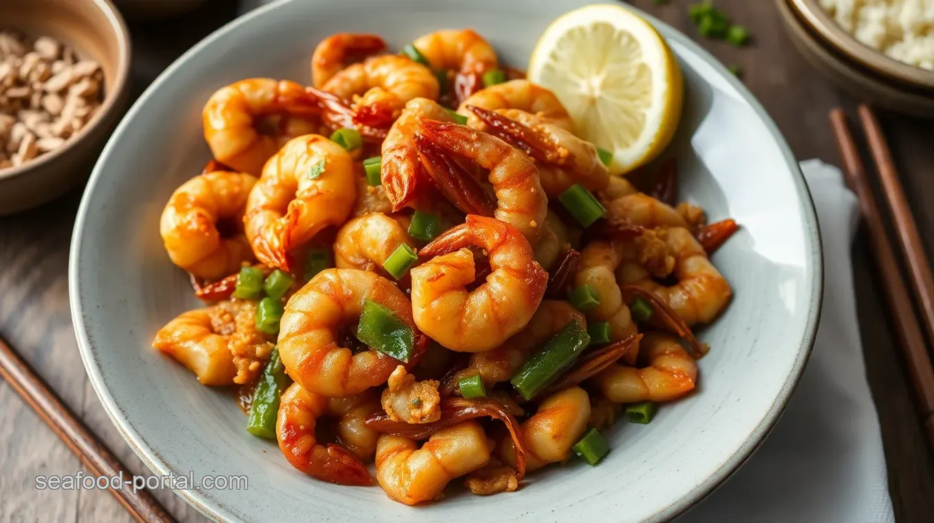 Stir-Fried Dried Prawns with Vegetables