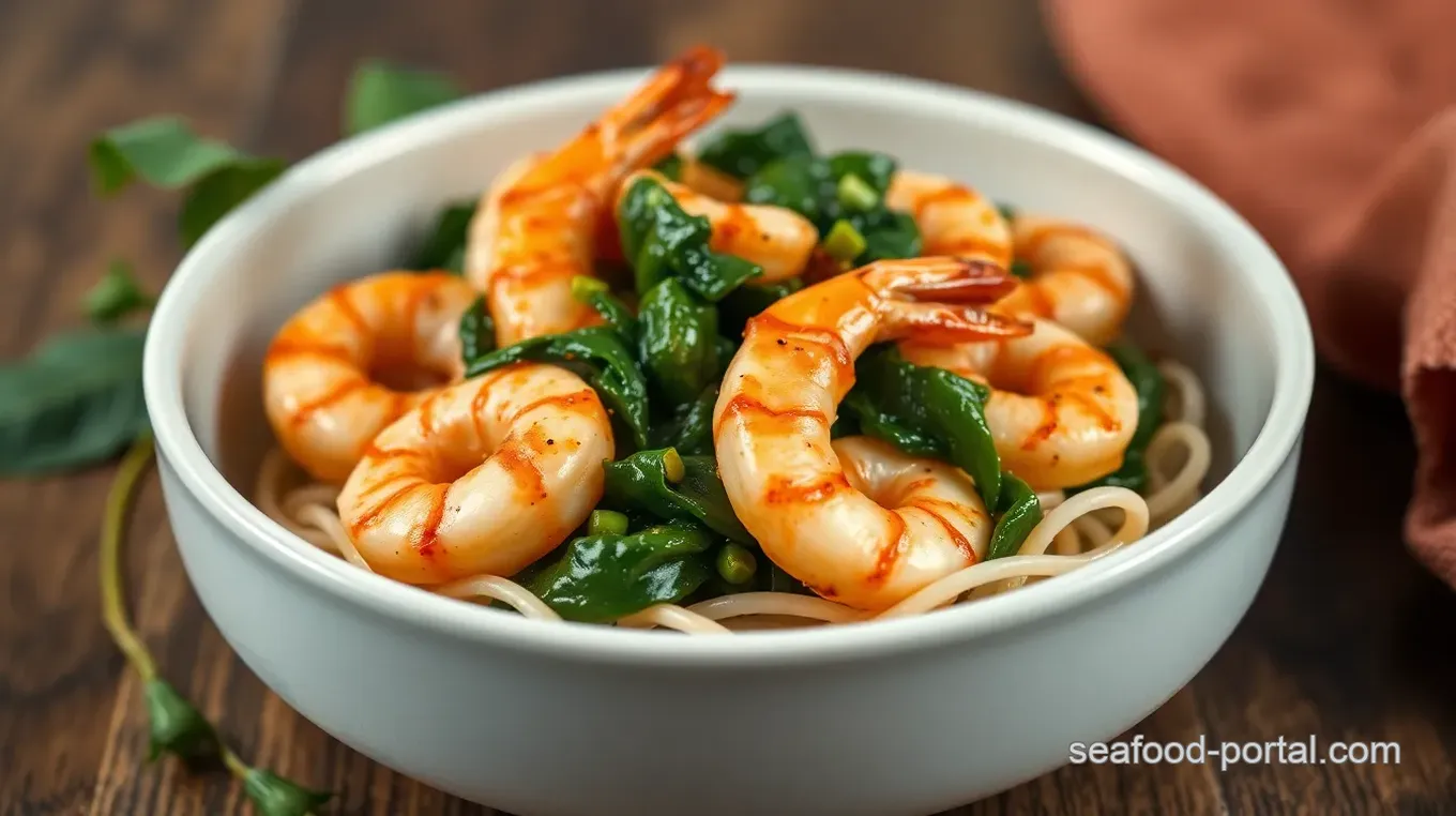 Spicy Prawn and Spinach Delight