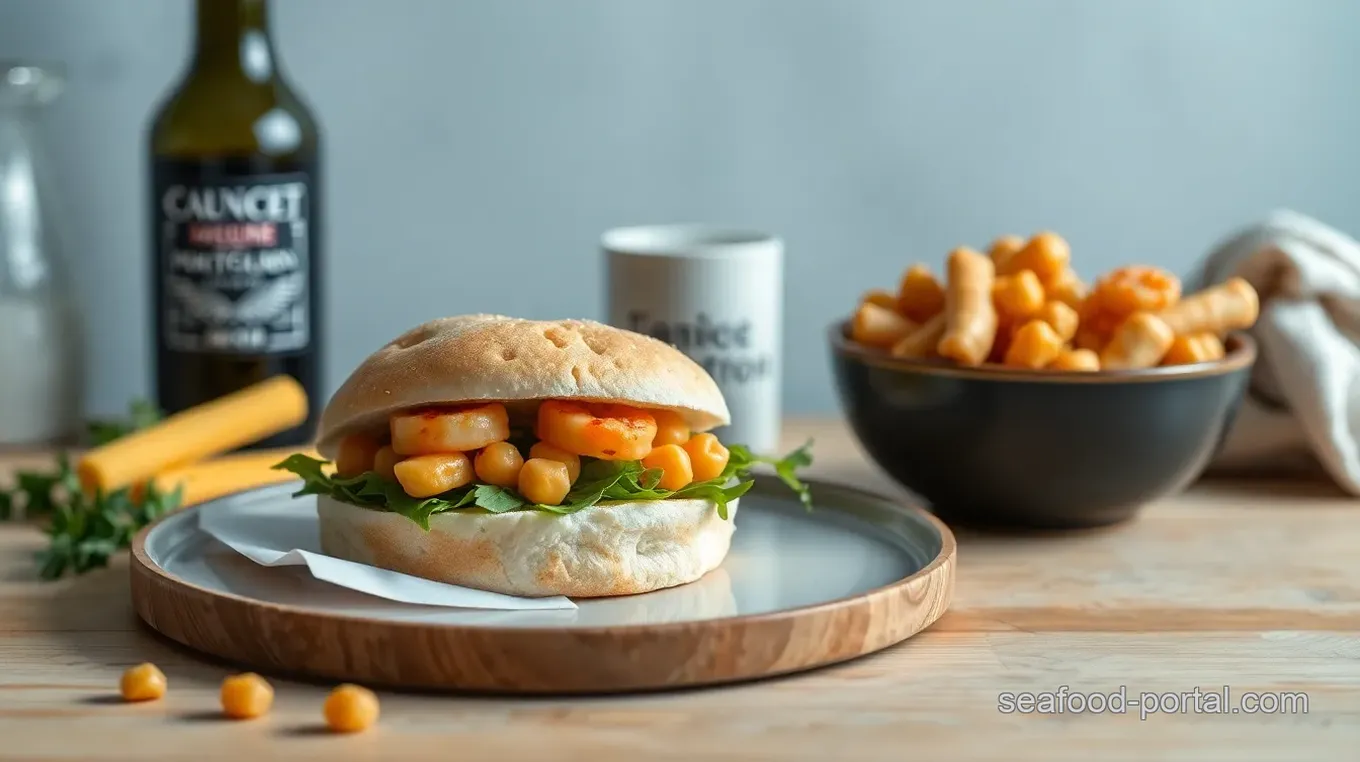 Spicy Prawn & Chickpea Sandwich Delight