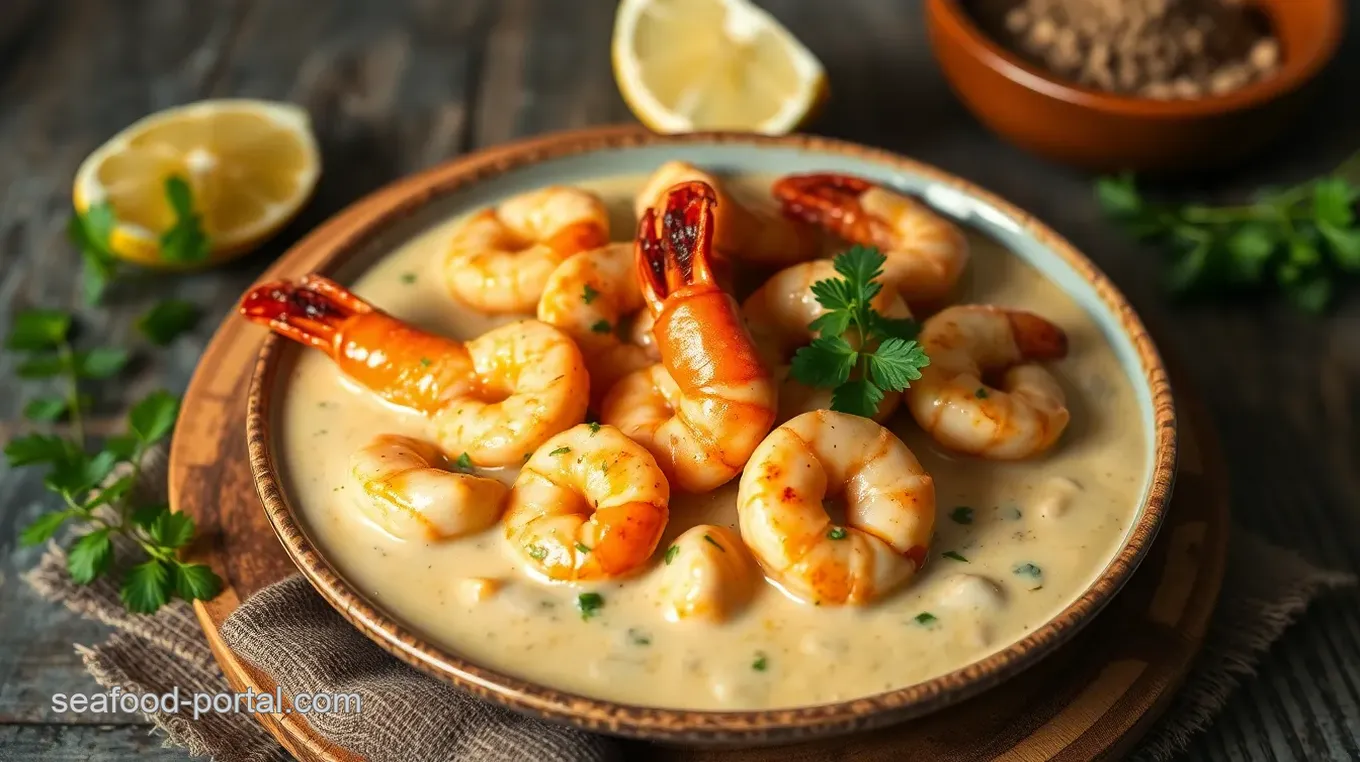 Spicy Prawn Delight with Coconut Cream