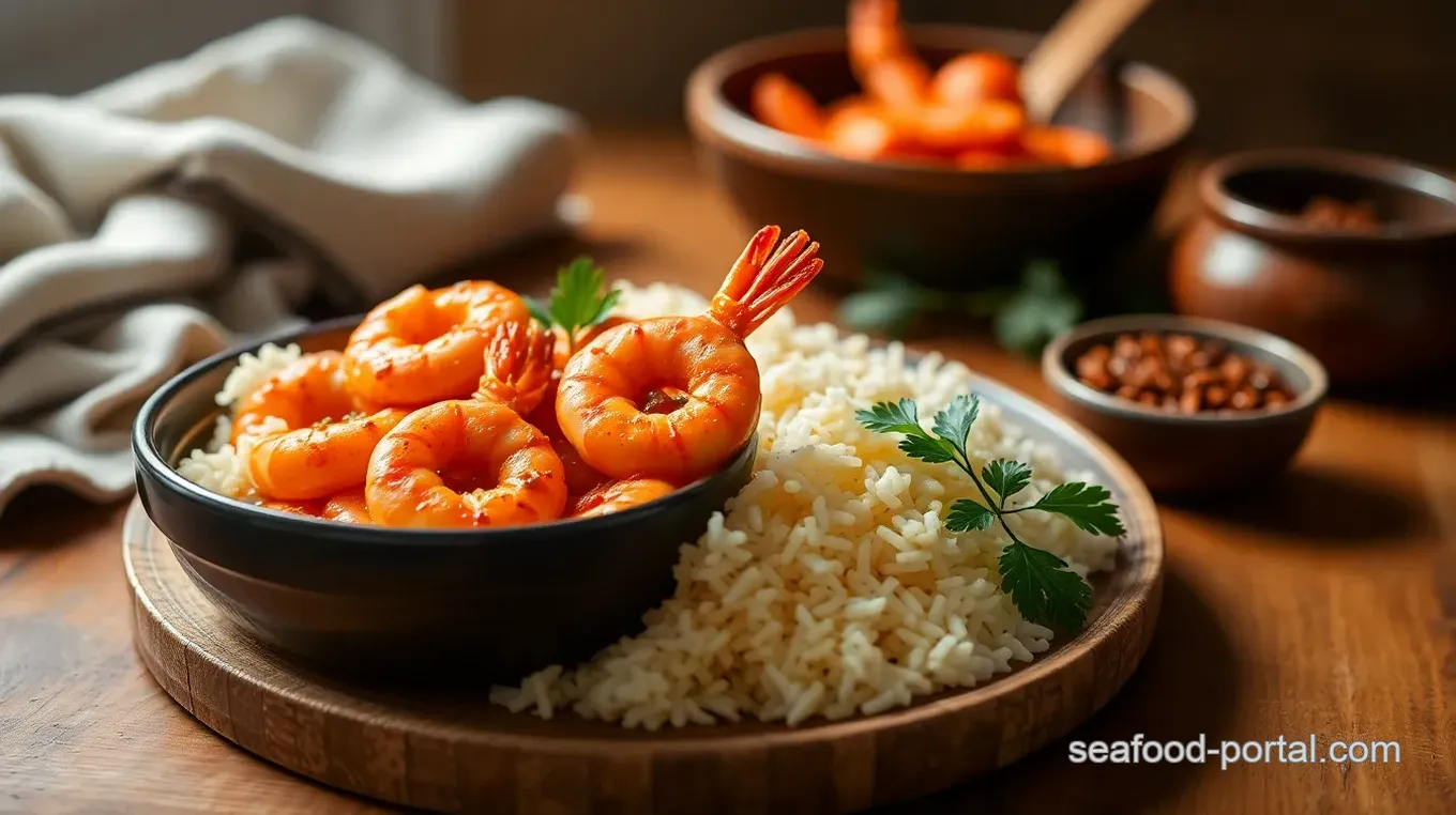 Sautéed Prawns with Spicy Basmati Rice