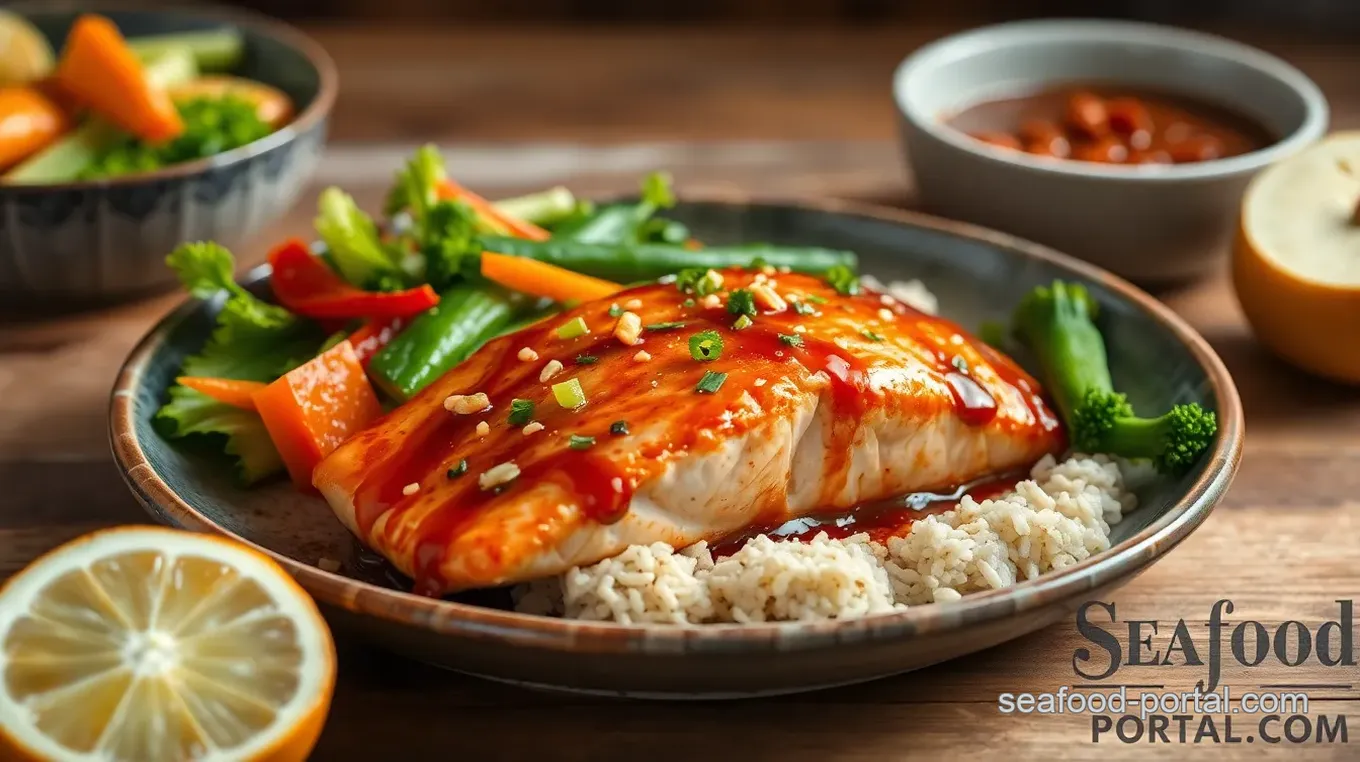 Baked Teriyaki Salmon with Fresh Veggies