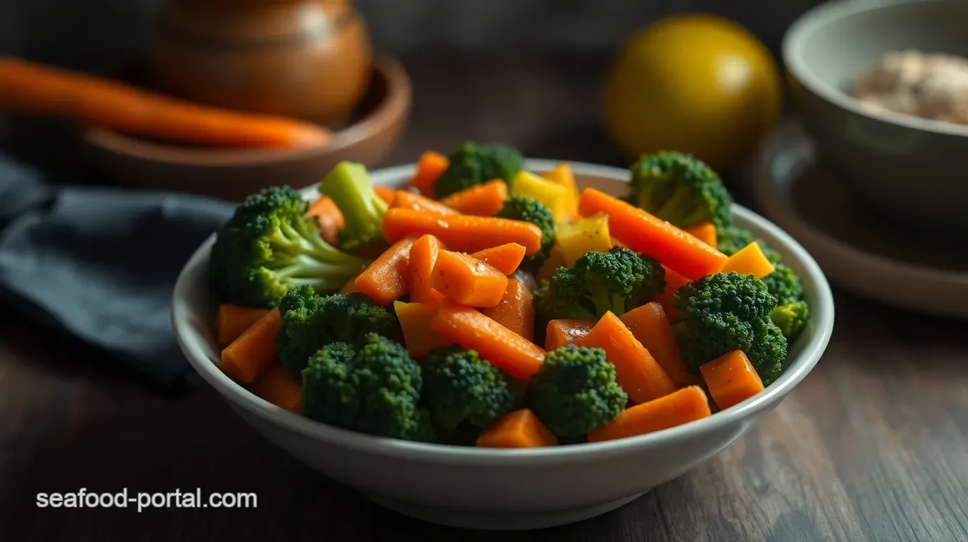 Vibrant Broccoli and Carrots Steamed: A Quick & Healthy Delight Vibrant Steamed Broccoli and Carrots