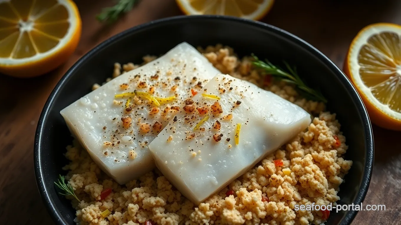 Zesty Citrus Herb Crusted White Sea Bass