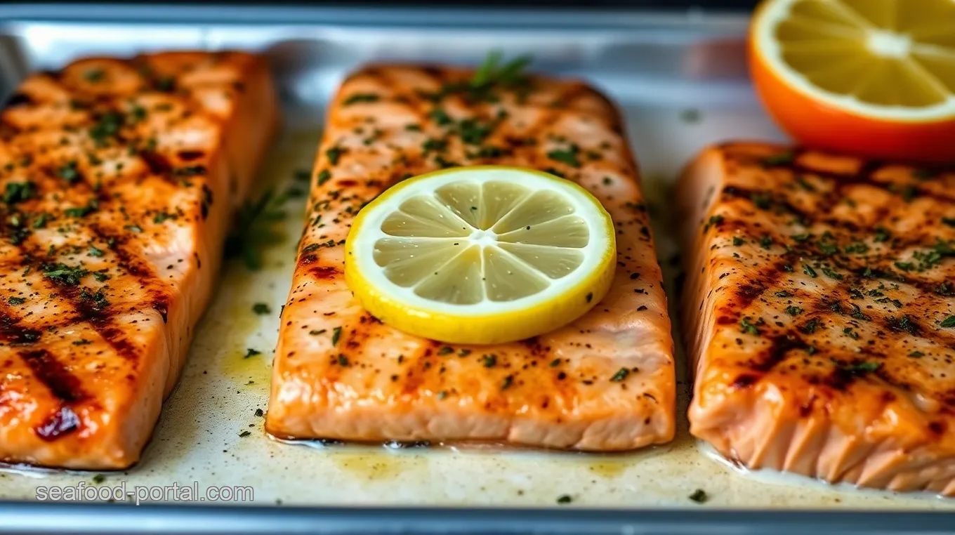 Make My Fish Menu: Zesty Lemon Herb Grilled Salmon Recipe Zesty Lemon Herb Grilled Salmon