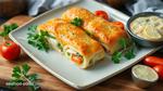 Bake Fish Pastry Rolls with Fresh Veggies