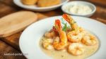 Sauteed Prawns in Creamy Garlic Sauce