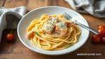 Cooked Salmon Pasta with Creamy Flavor