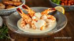 Flambéed Tiger Prawns with Creamy Sauce