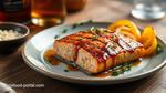 Grilled Salmon with Sweet Bourbon Glaze