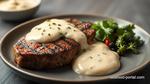 Grilled Sirloin Steak with Creamy Sauce