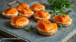 Piping Hot Smoked Salmon Canapés