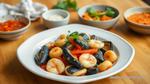 Sautéed Seafood Medley with Spicy Kimchi