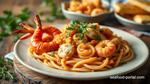 Sautéed Crab & Prawn Linguine Treat