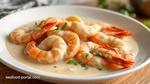 Cooked Prawns in Creamy Coconut Sauce