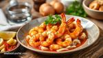 Sautéed Prawns with Spicy Garlic Sauce