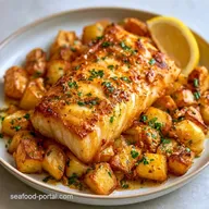 Air Fryer Cod Lemon Garlic Potatoes: 30 Min