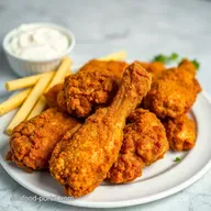 Crispy fried chicken in air fryer: Ridiculously Easy & Juicy!