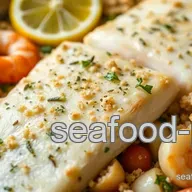 Bake Seafood Delight with Herb Crust