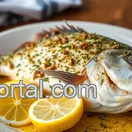 Bake Whole Sea Bass with Zesty Herb Crust