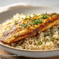 Baked Fish and Rice Recipe for 4 Servings