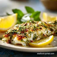 Baked Fish Recipe with Lemon and Herbs for 4