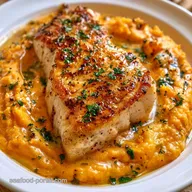 Creamy Baked Haddock Sweet Potato Sauce