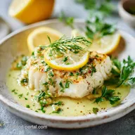 Baked Halibut Recipe with Lemon in 22 Minutes