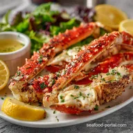 Baked King Crab: Effortless Legs with Lemon-Garlic Butter Recipe