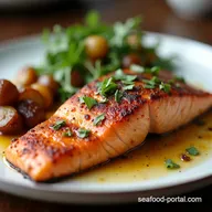 Blackened Salmon with Creamy Dijon Sauce 30 Min
