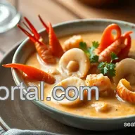Rich & Creamy Broil Seafood Bisque with Fresh Shellfish: A Coastal Delight