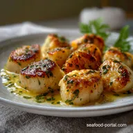 Easy Broiled Scallops in Garlic Butter: Velvety