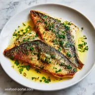 Butter Basted Grilled Sea Bass in 15 Min