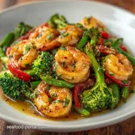 Butter Garlic Shrimp Vegetables in 20 Min