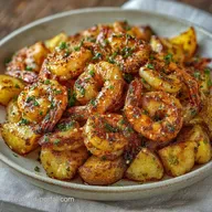 Cajun Shrimp Potato Bake for 4 Servings