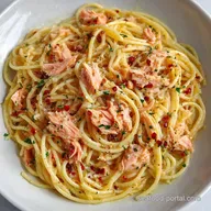 Canned Salmon Spaghetti in 20 Minutes