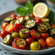 Easy Garlic Herb Grilled Vegetables with Smoky Char