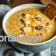 Warm & Cheesy Cheeseburger Chowder: A Comforting Classic Recipe