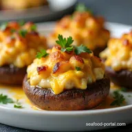 Cheesy Clam Stuffed Mushrooms Ready in 15