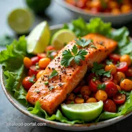 Chili Lime Salmon Bowls A Zesty Baja Flavours in Minutes