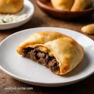 Pin van Daniel Tounto op Argentinian Beef Empanadas